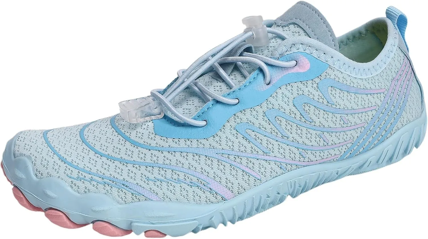2025 Water Shoes Mens Womens Wide Toe Barefoot Shoes Breathable & Non-Slip Athletic Footwear Beach Swim Quick-Dry Aqua Socks Pool Shoes for Hiking Diving Walking