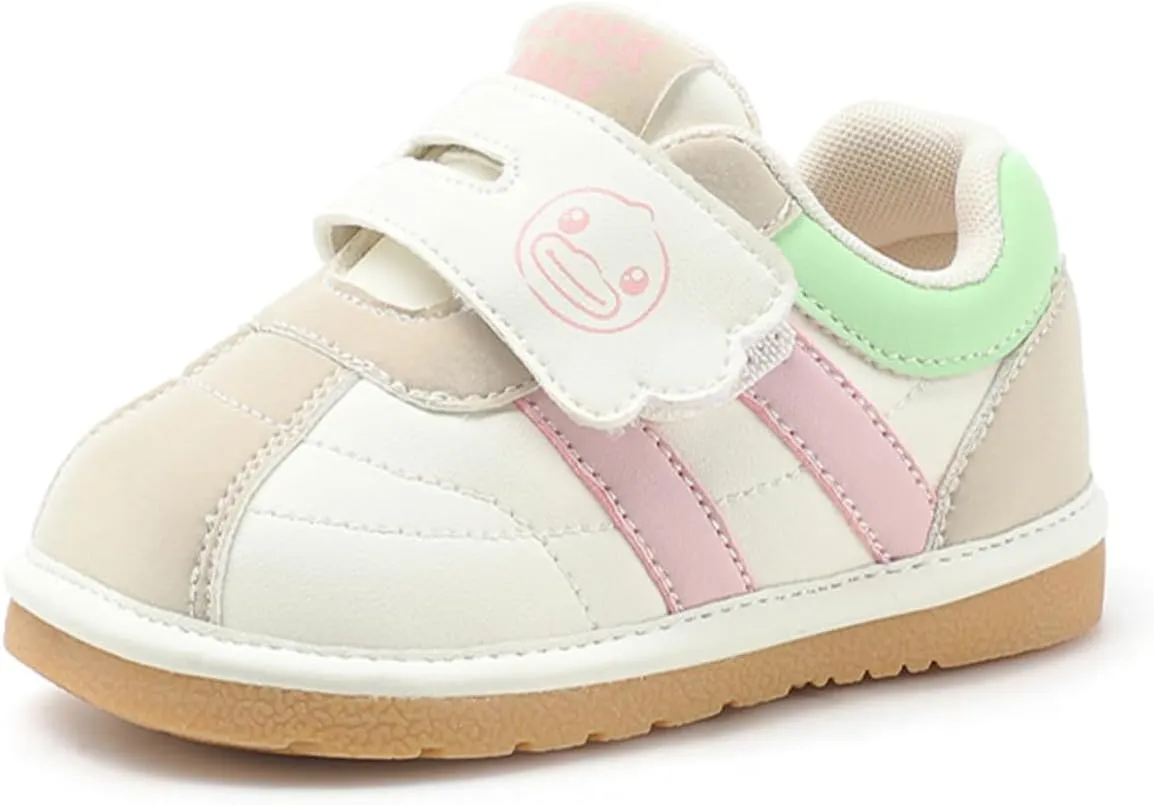 B.Duck Squeaky Shoes [Toddler 4-Toddler 7] Toddler Shoes for Girl and Boy Kids Shoe First Walker Soft-Bottom Toddler Shoes Toddler Sneakers