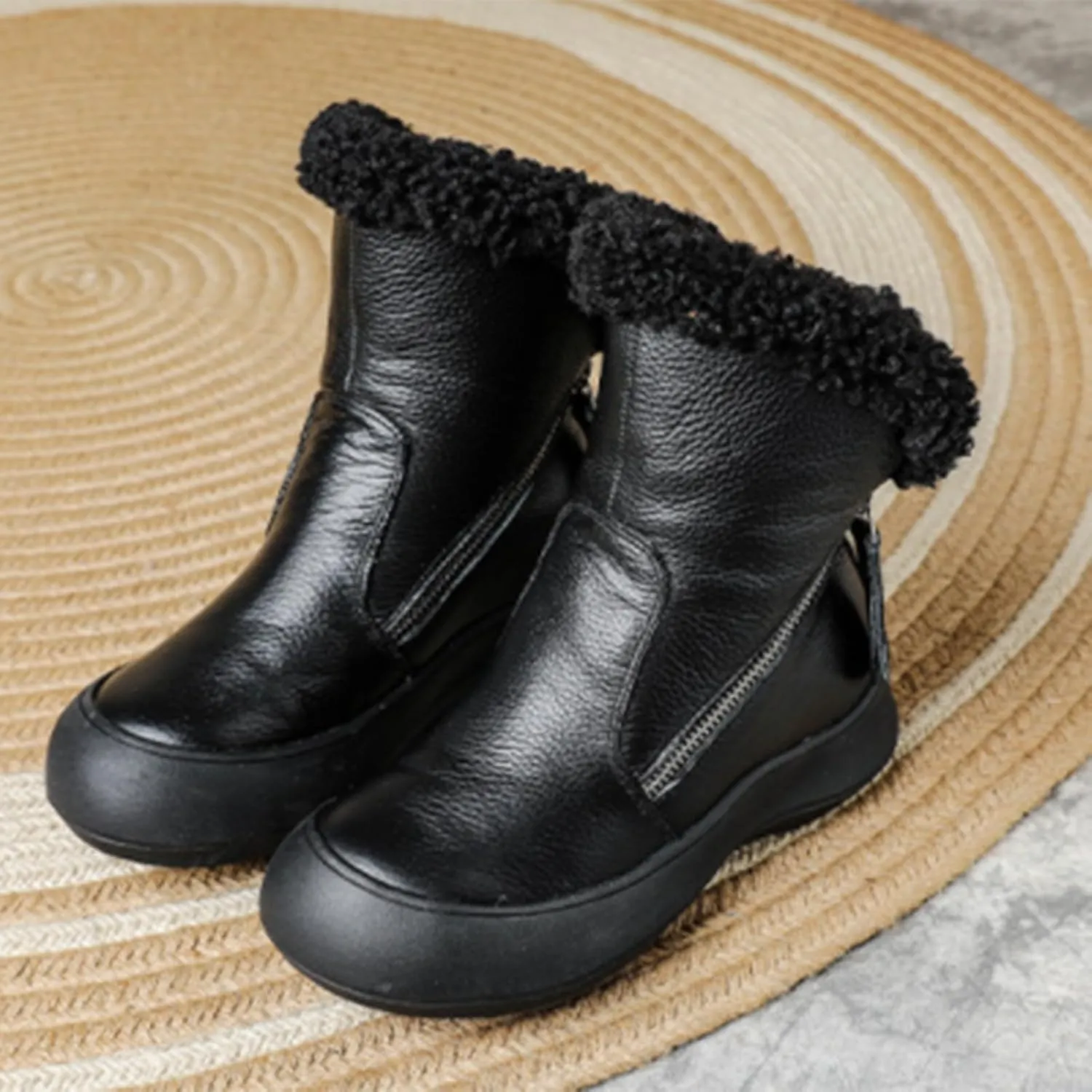 Botas De Invierno Para Mujer Elegantes Con Tacon Botas Invierno Para Mujer White Snow Boots for Women Fuzzy Boots Womens Snow Shoes Waterproof of Today