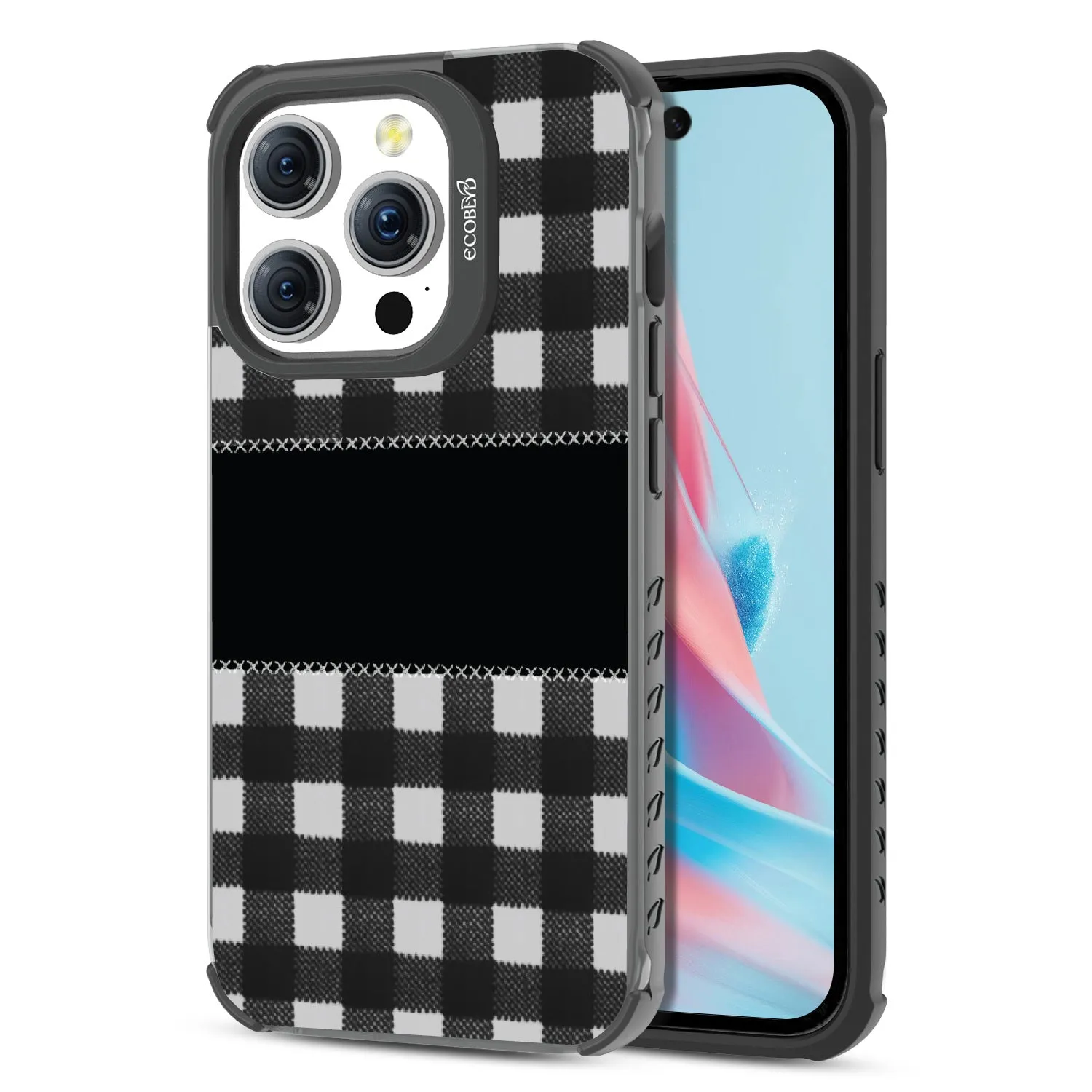 Charcoal Checker - Laguna Collection Case for Apple iPhone 15 Pro