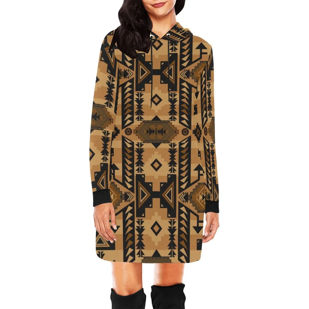 Chiefs Mountain Tan Hoodie Dress