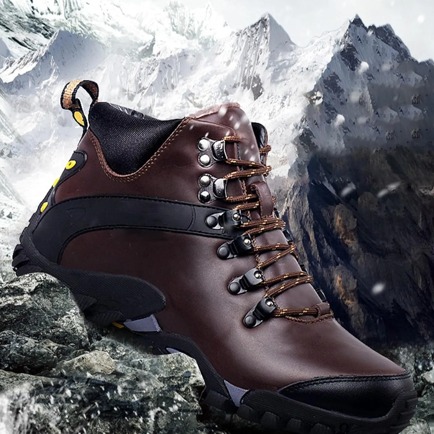 Chunky Heel Winter Boots for Women Women's Snow Boots Size 7 W Slip On Winter Shoes for Women Womens Ankle Boots Fur Lined Mid Calf Winter Boots Women Prime of Day Deals Today 2024