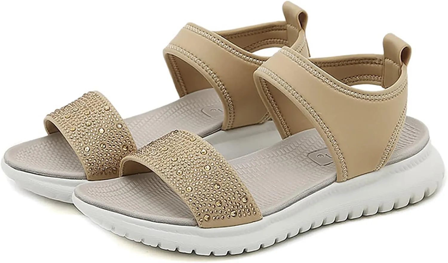 Dress Sandals for Women 2025 Athletic Sport Sandals Lightweight Slip on Walking Shoes