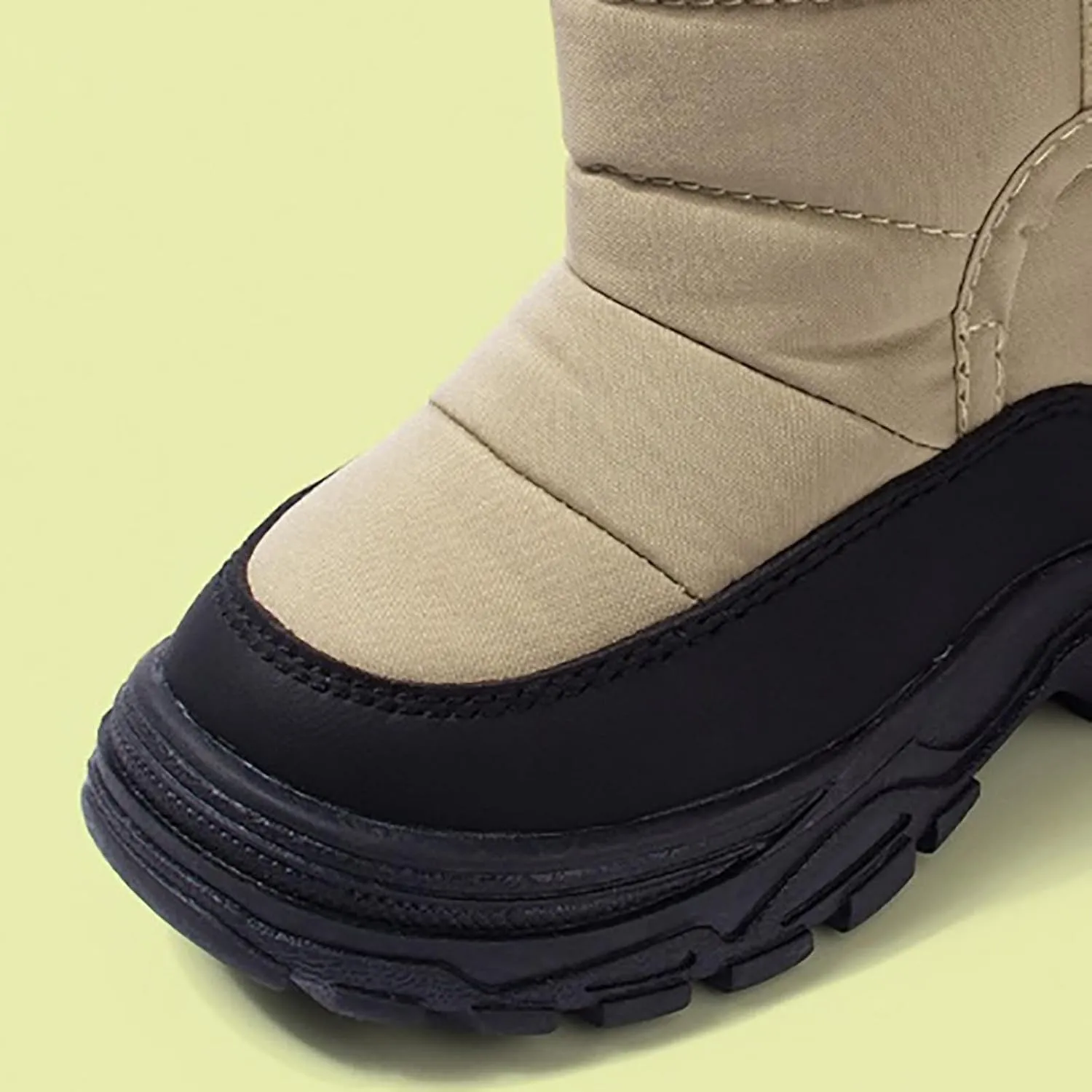 Fuzzy Chunky Sole Booties For Toddler Kids Open Toe Ankle Warm Shoes Winter Outdoor Non Slip Boots Chunky Thick Comfy
