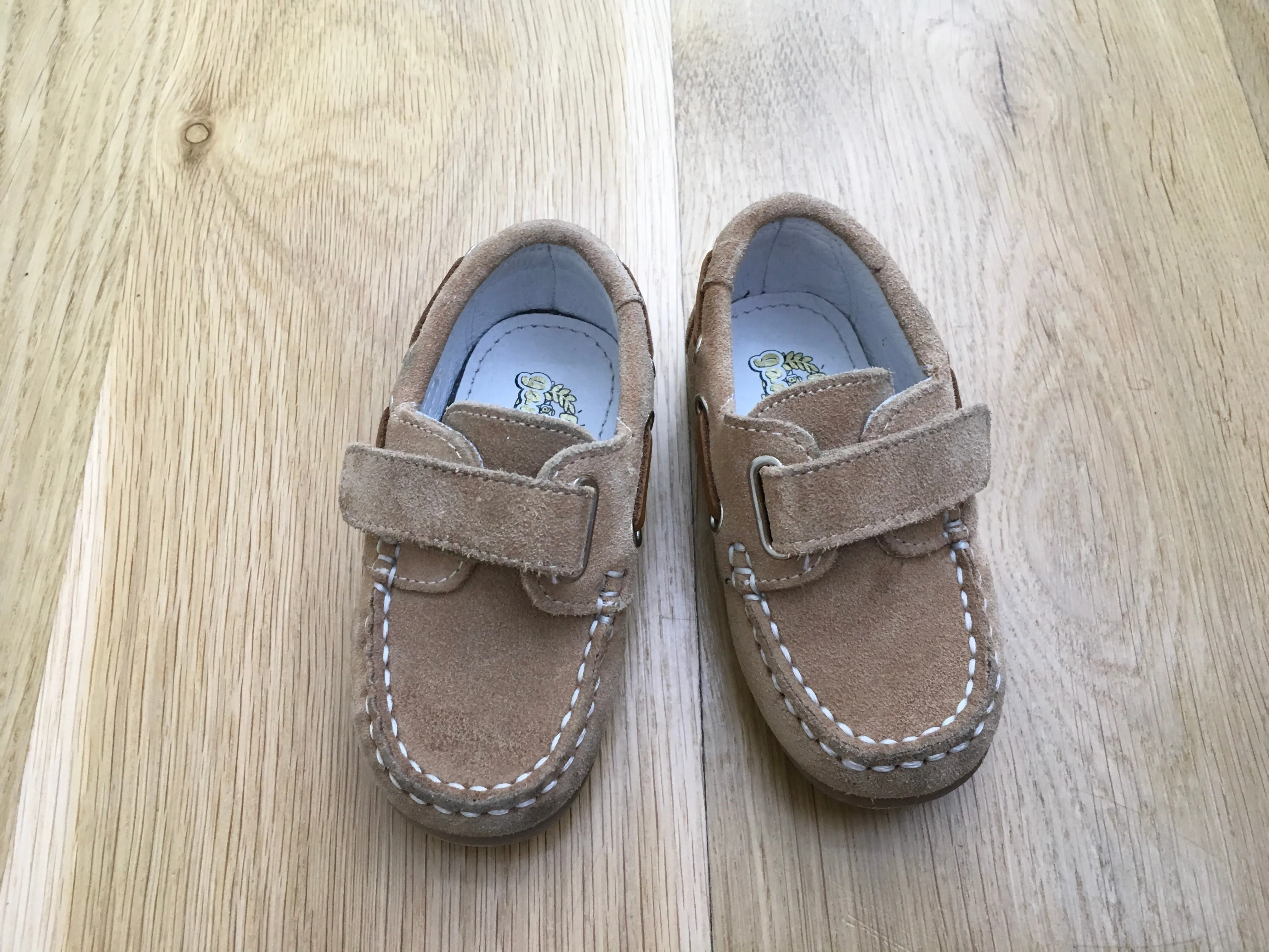 GARVALIN 50 aniversario Boys Shoe Brown Suede Leather Size 21 Children