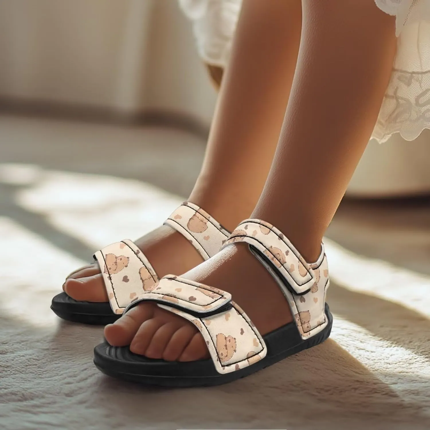 Guinea Pig Sandals for Girls Summer Outdoor Athletic Sport Sandals for Toddler Kids