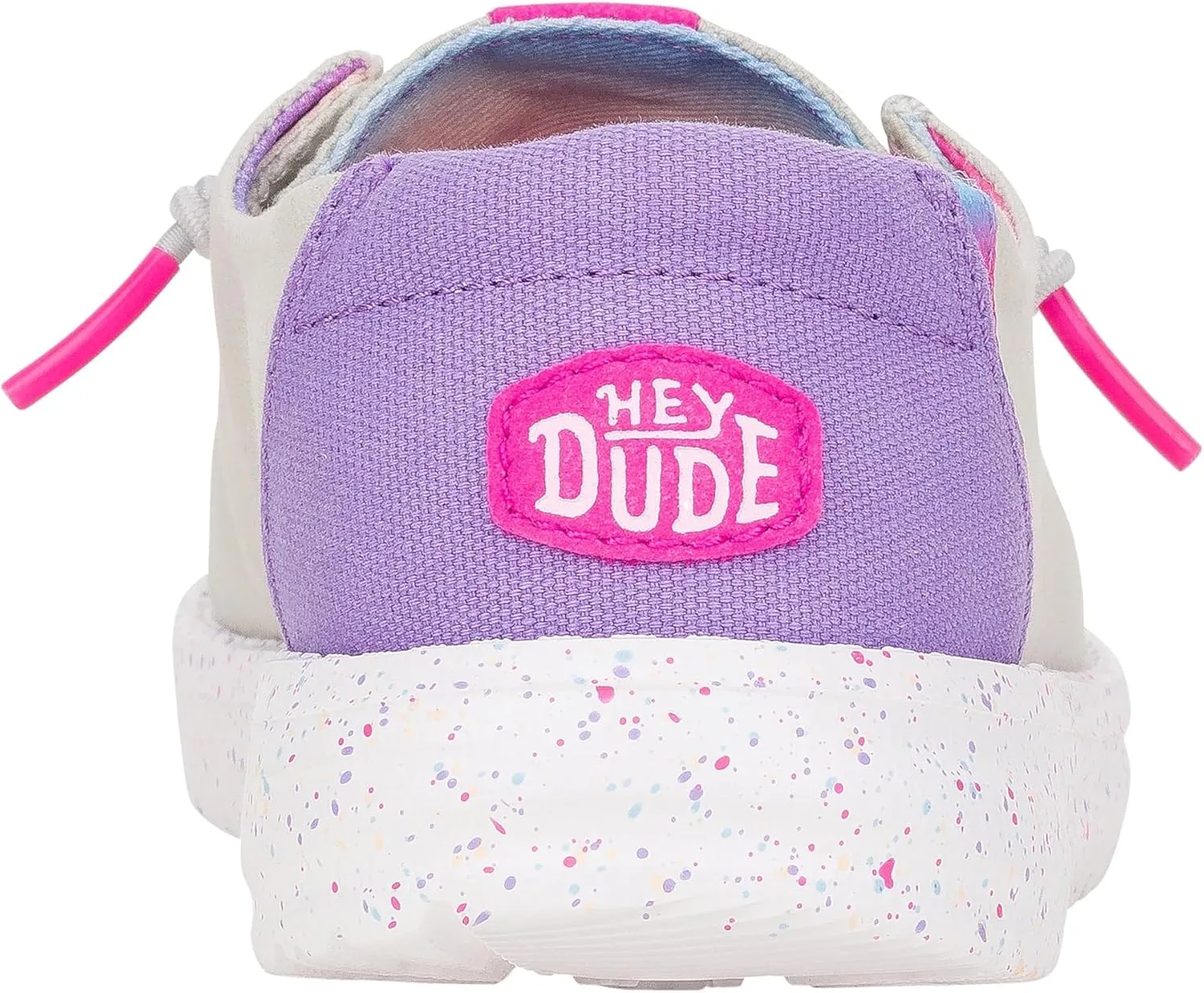 Hey Dude Kids Wendy Color Fun (Little Kid/Big Kid) - Shoes for Kids - Comfy Canvas Upper - Rubber Outsole
