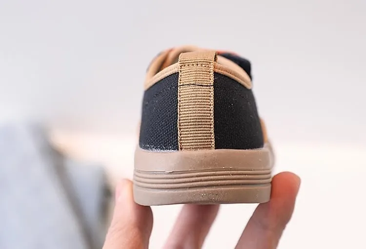 Kids Canvas Shoes Boys Girls Casual Sneakers Toddler Little Kids Footwear Non-Slip Sole Shoes Lightweigh Walking Shoes