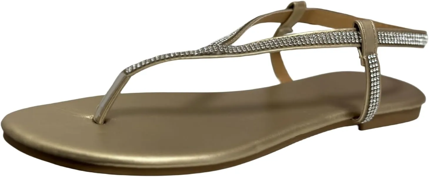 Ladmiple Sandals Women Comfortable Dressy Flats Sandals Open Toe Casual Walking Sandals for Summer Gladiator Strappy Sandals