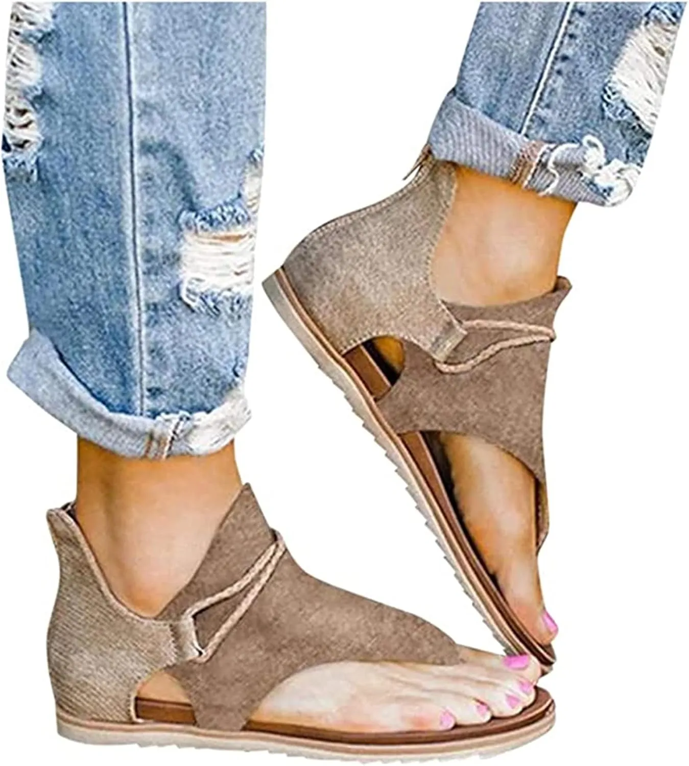 Ladmiple Sandals Women Dressy Summer 2023 Fashion Open Toe Gladiator Sandal Causal Beach Travel Platform Slippers Shoes