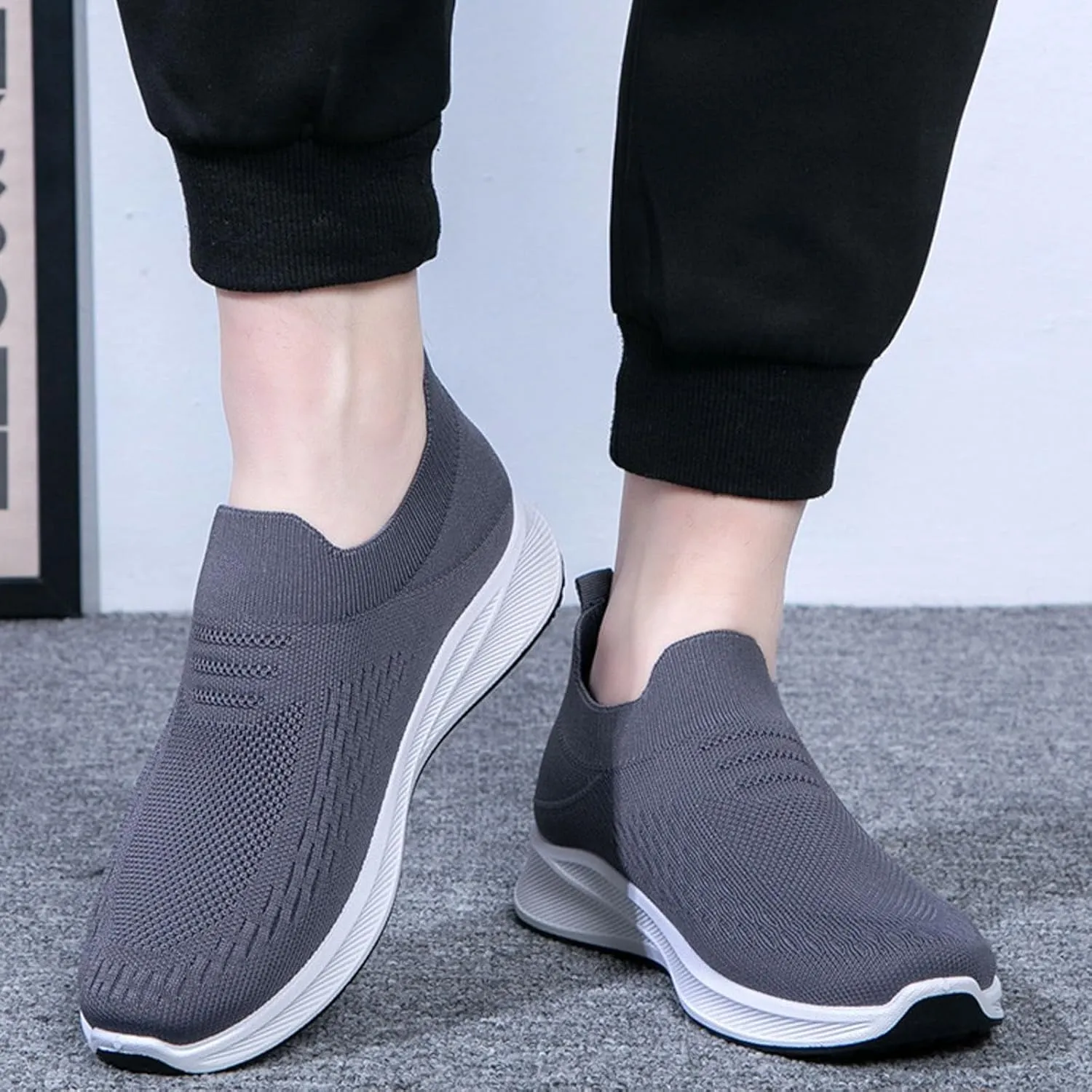 Mens Athletic Shoes Men's Shoes Walking Shoe for Men Slip on Shoe for Men Comfortable Running Trail Sneaker