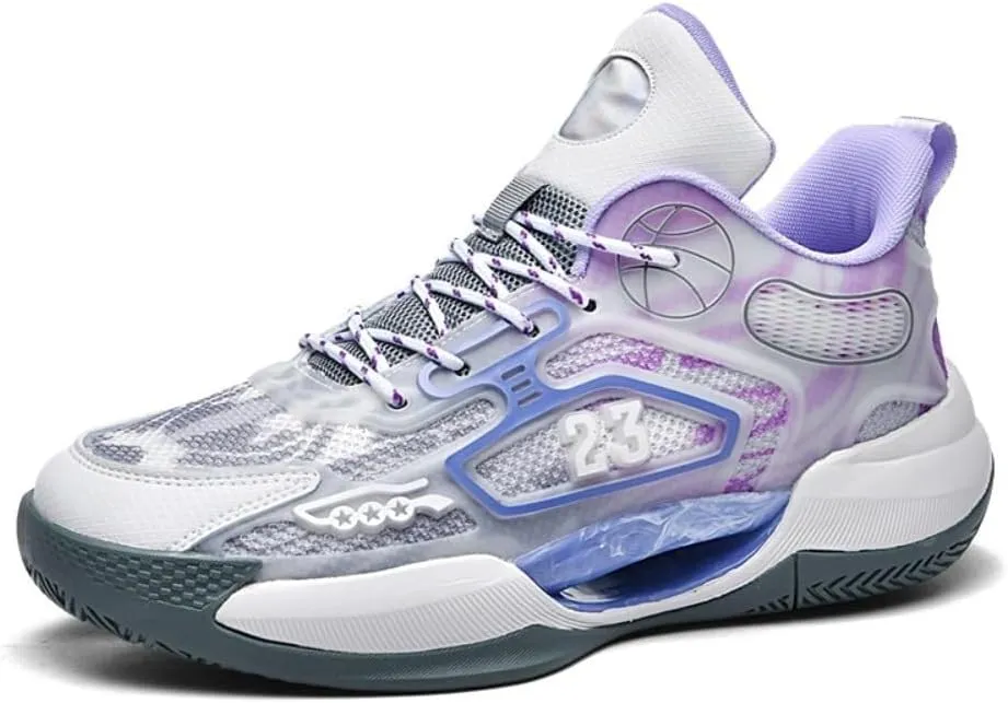 Men's Basketball Shoes are Breathable Anti Slip Wear-Resistant Fashionable Outdoor Basketball Boots