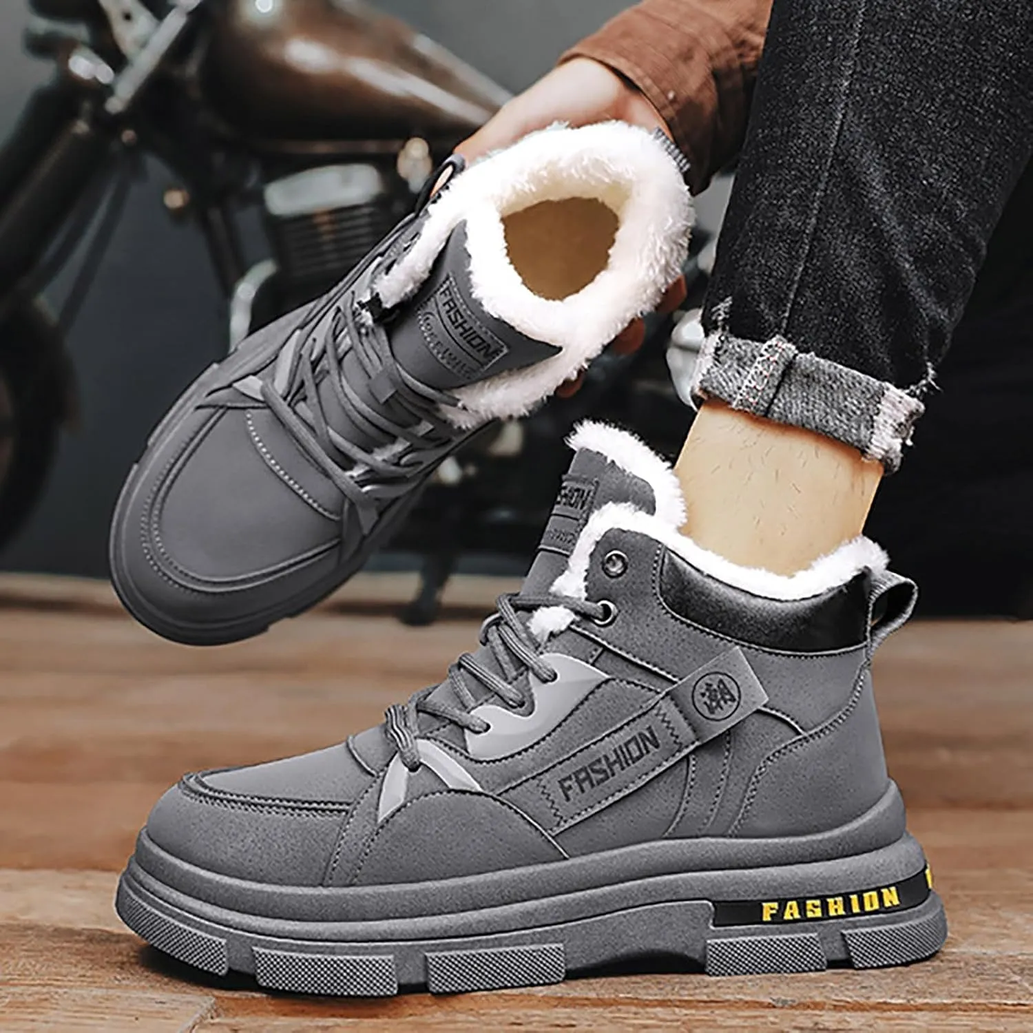 Mens Snow Boots Cotton Short Shoes Snow Boots Boots for Men for Snow Hiking Boots Women aterproof