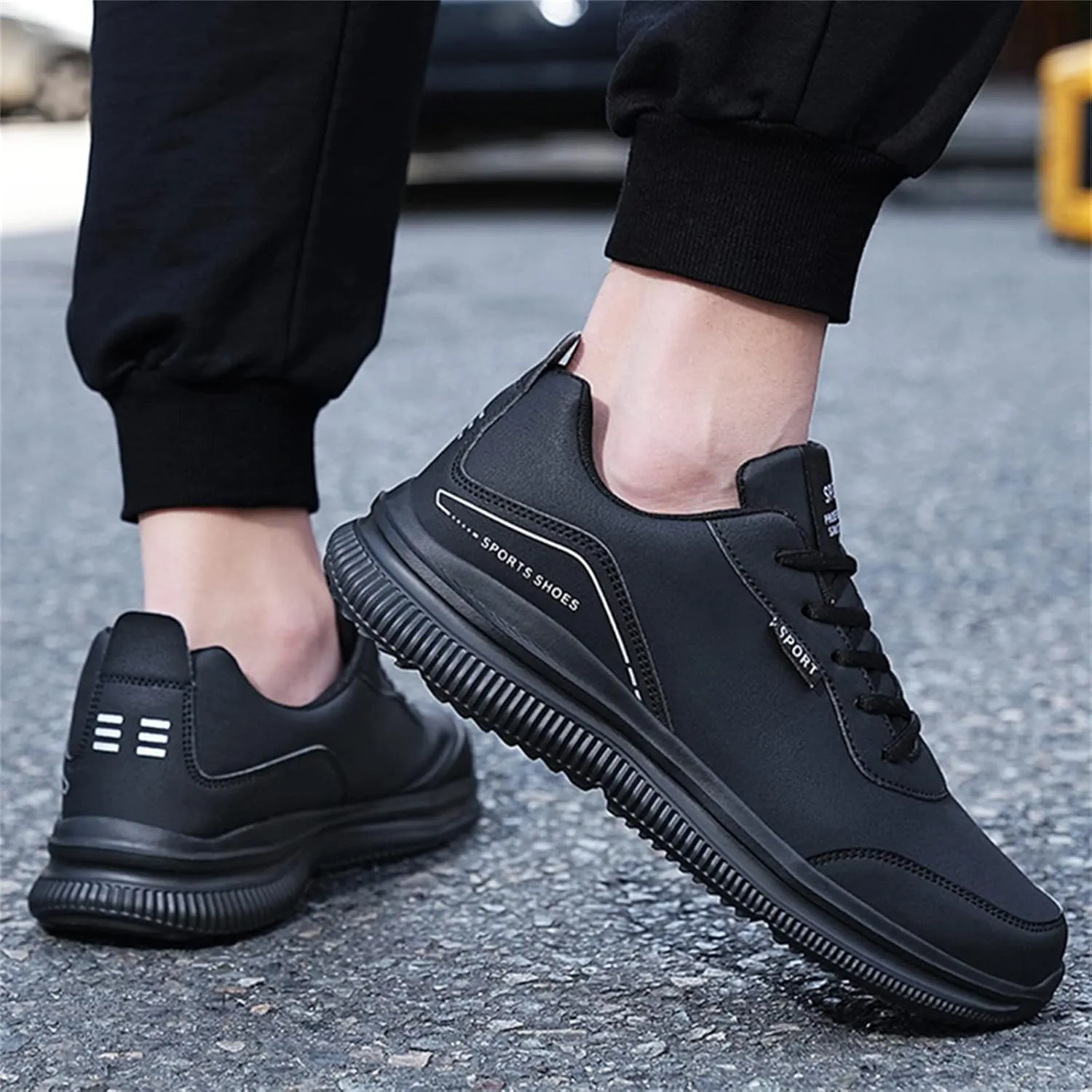 Men's Work Shoes Non-Slip Waterproof Restaurant Shoes Lightweight Comfortable Chef Shoes Waiters