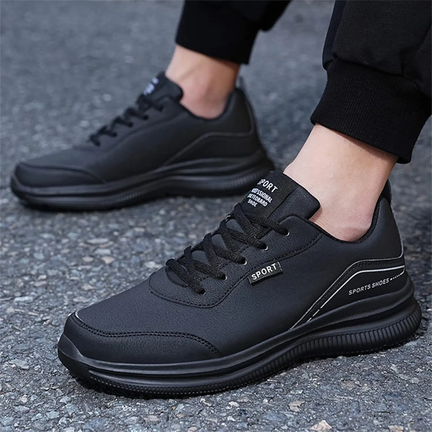 Men's Work Shoes Non-Slip Waterproof Restaurant Shoes Lightweight Comfortable Chef Shoes Waiters