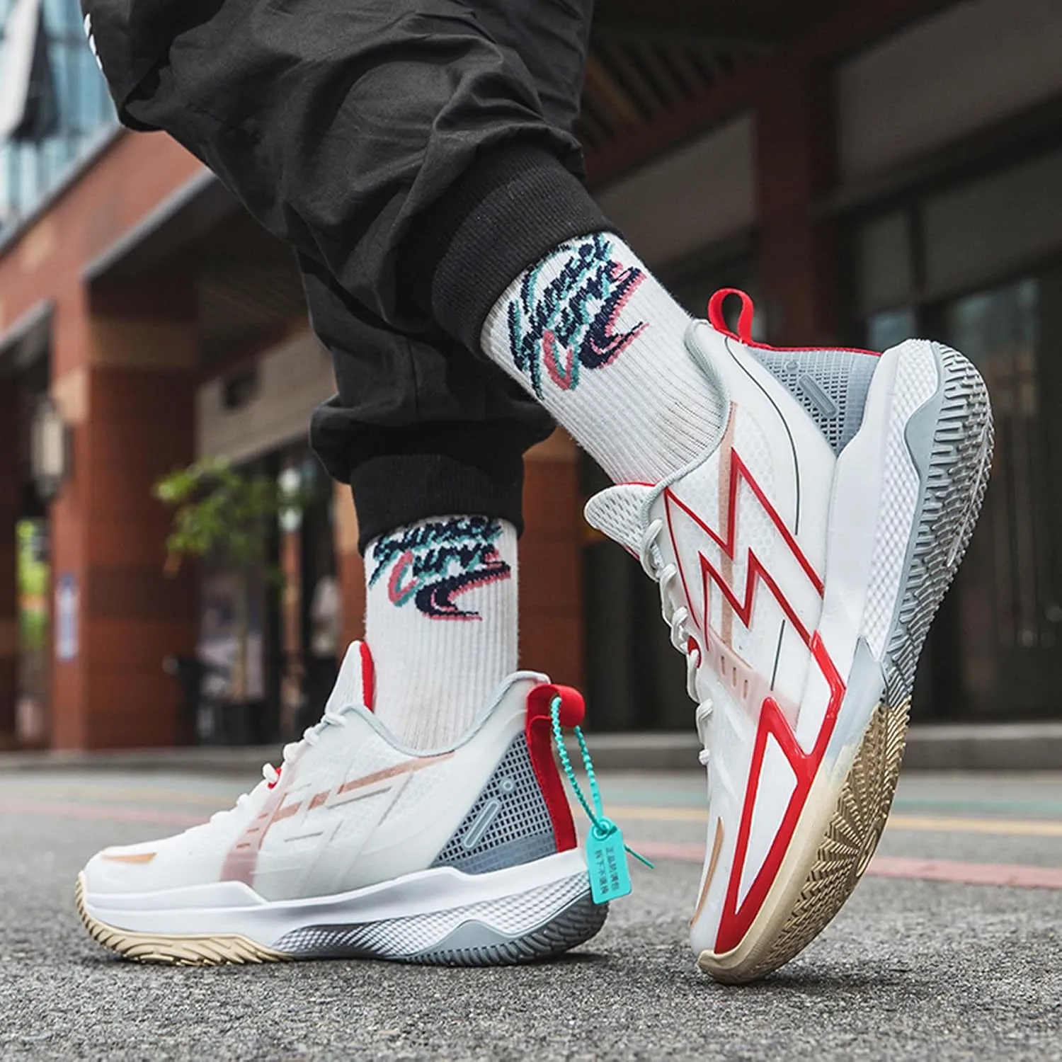 Middle School and Youth Basketball Shoes, Unisex Fashion Sports Basketball Shoes, Breathable Outdoor Cushioning Sports Shoes