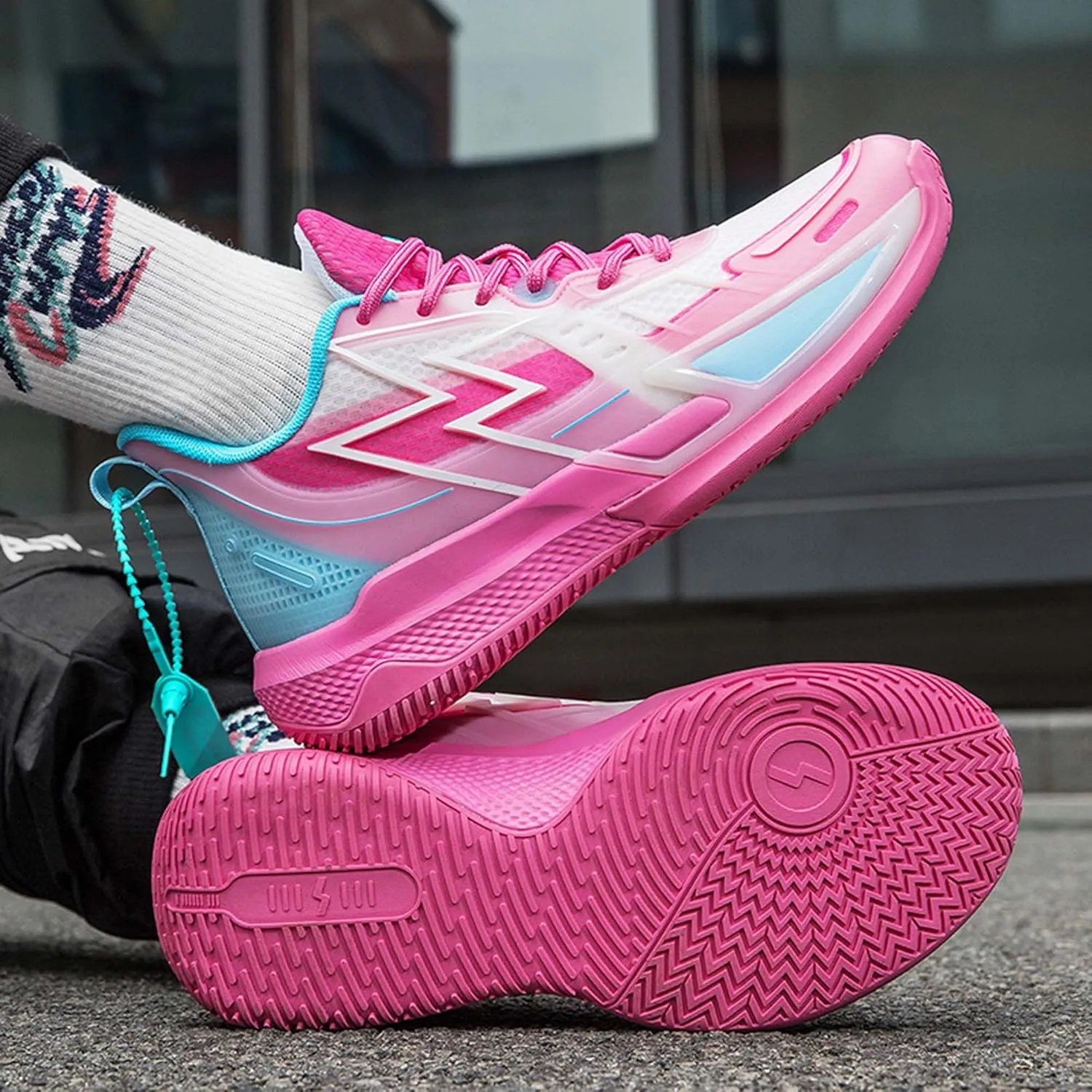 Middle School and Youth Basketball Shoes, Unisex Fashion Sports Basketball Shoes, Breathable Outdoor Cushioning Sports Shoes