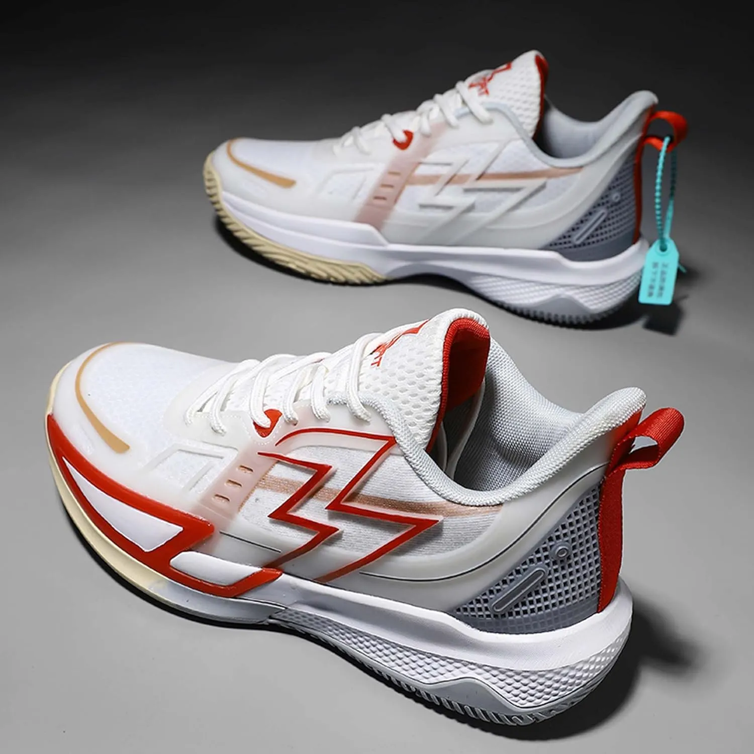 Middle School and Youth Basketball Shoes, Unisex Fashion Sports Basketball Shoes, Breathable Outdoor Cushioning Sports Shoes