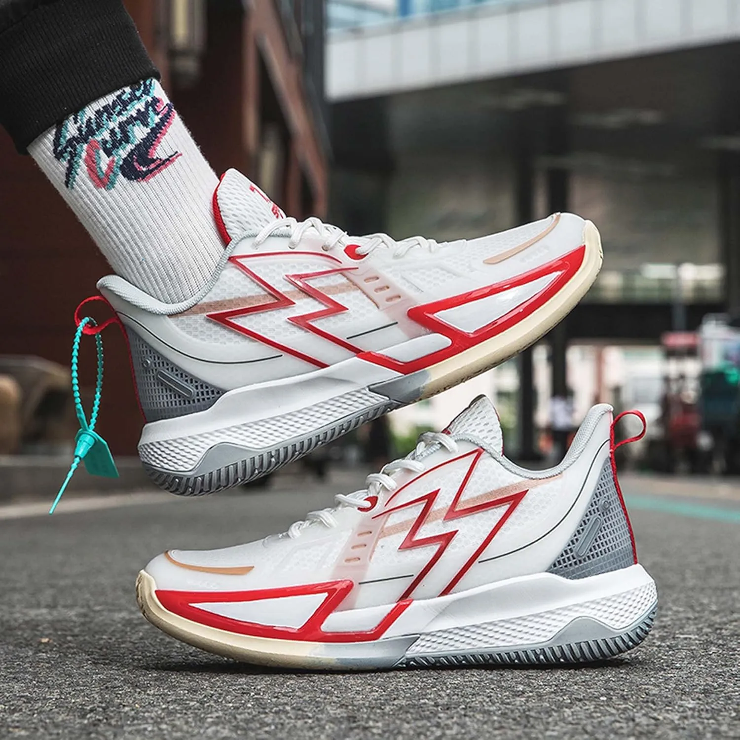 Middle School and Youth Basketball Shoes, Unisex Fashion Sports Basketball Shoes, Breathable Outdoor Cushioning Sports Shoes