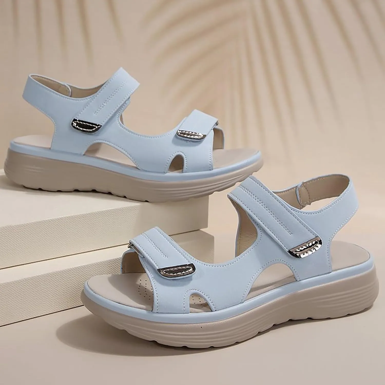 Orthopedic Sandals for Women Arch Support Dressy Summer Comfortable Walking Sandals Wide Width Dress Shoes Soft Cushion Foam Wedges Comfy Recovery Hiking Sandal