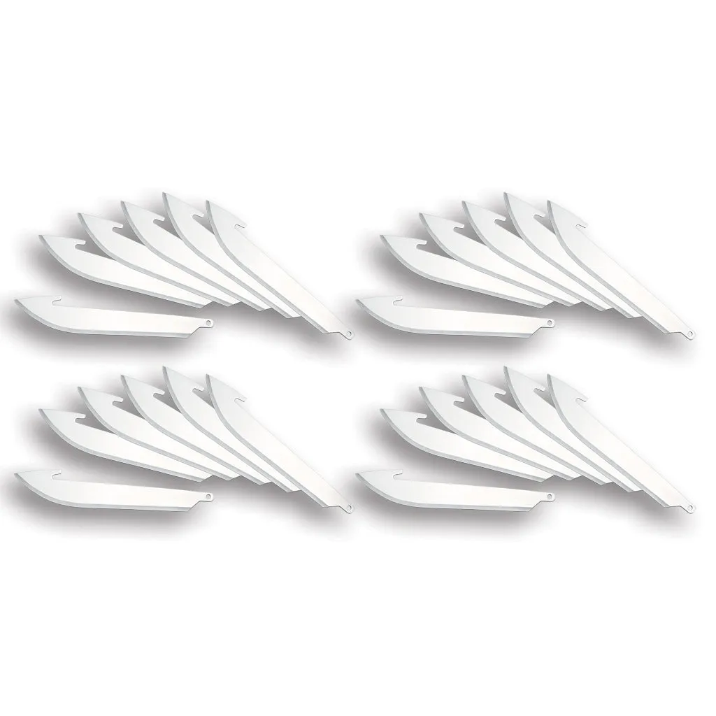 Outdoor Edge 3.5-Inch Drop Point Replacement Blades (24 Pack)