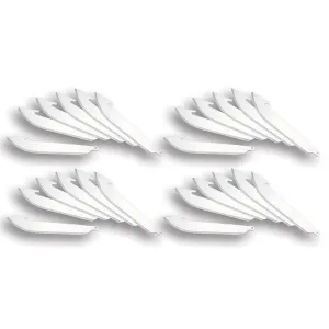 Outdoor Edge 3.5-Inch Drop Point Replacement Blades (24 Pack)