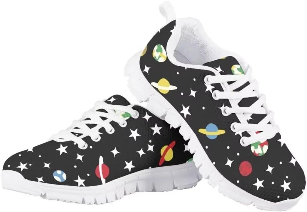 Pinupub Kids Running Shoe for Boys Girls Lace-up Running Tennis Sneakers Casual Sports Shoes