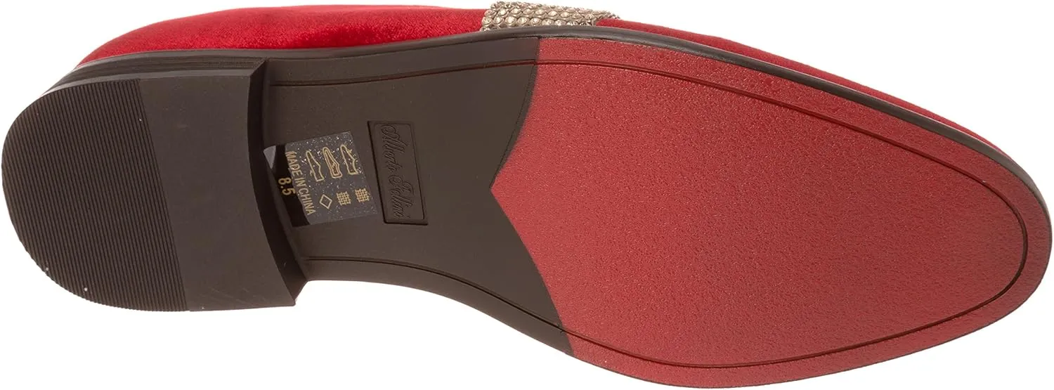 sparko10 Mens Slip-On Fashion-Loafer Sparkling-Glitter Dress-Shoes