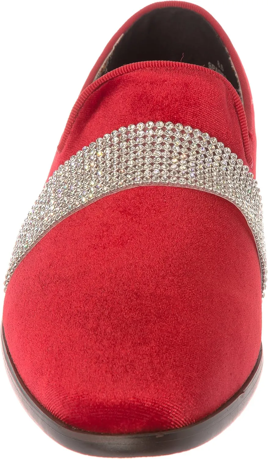 sparko10 Mens Slip-On Fashion-Loafer Sparkling-Glitter Dress-Shoes