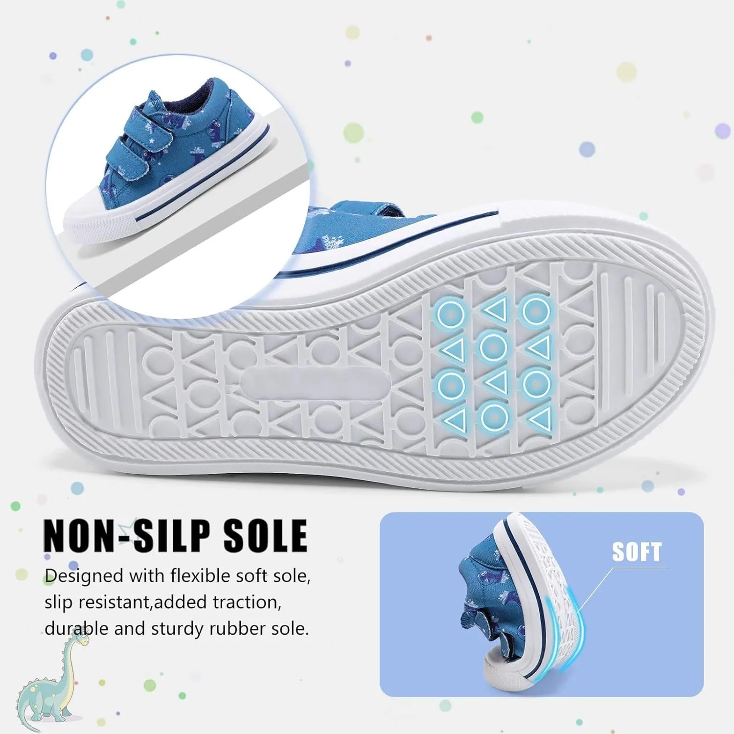 STQ Toddler Shoes Boys & Girls Canvas Kids Slip On Shoes
