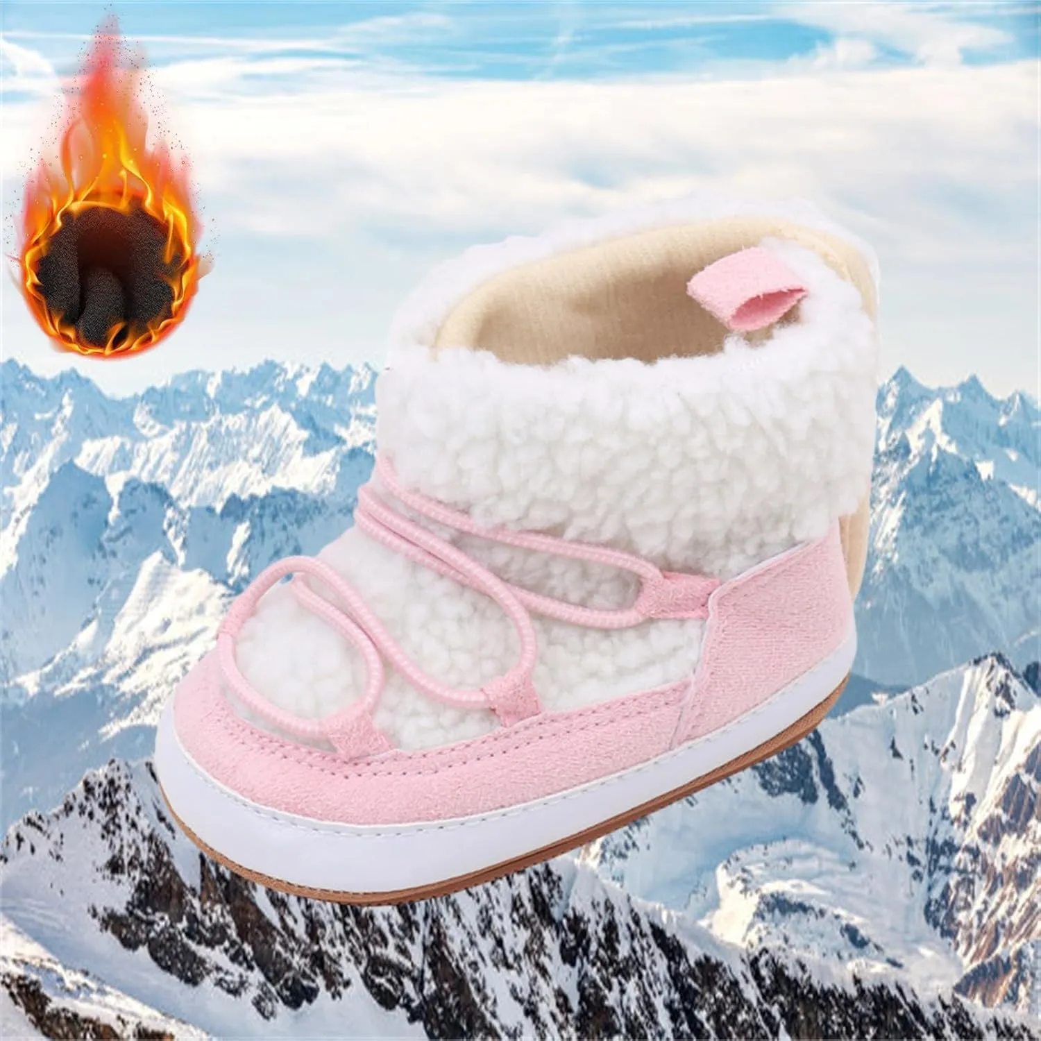 Toddler Boys Girls Slip On Slippers Kids Baby House Shoes Barefoot Furry Sock Indoor Outdoor Warm Walking Shoes