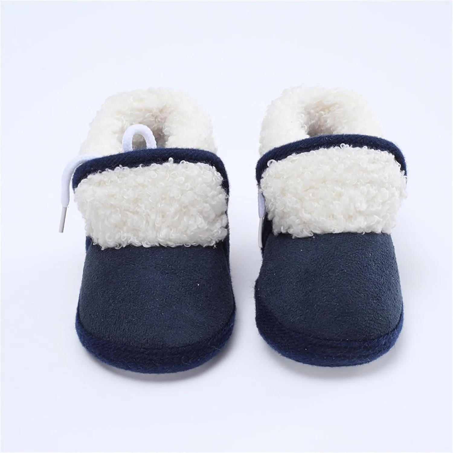 Unisex Warm Plush Lined Soft Boots Baby Winter Ankle Non-Slip Rubber Texture Sole Toddler Winter Snow Infant Shoes