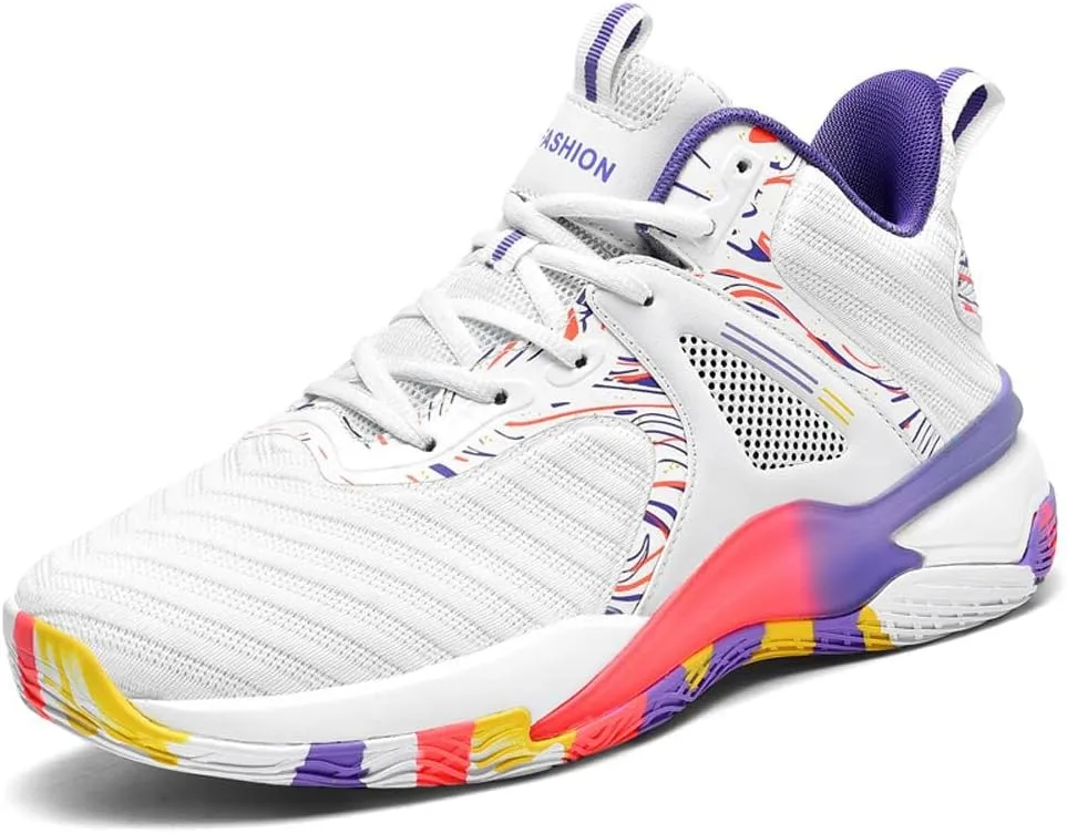 VAXAV Men's Sports Fly-Weaving Running Sneakers Basketball Shoes