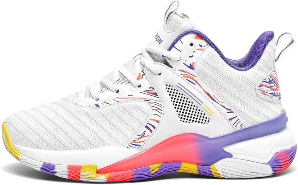VAXAV Men's Sports Fly-Weaving Running Sneakers Basketball Shoes