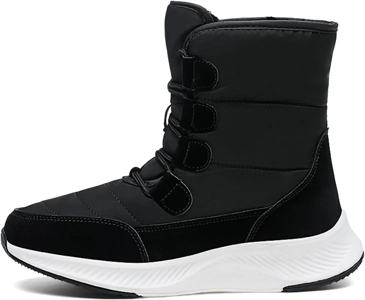 Women Snow Boots Waterproof Winter Boots Non Slip Fully Fur Booties Winter Warm Outdoor Ankle Boots Thickening Winter Shoes Walking Hiking Booties