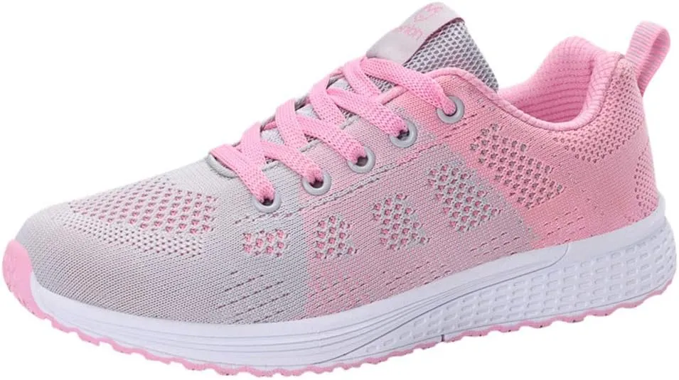 Women's Lace Up Walking Running Shoes Tennis Casual Mens Running Shoes Breathable Men Casual Dress Shoes Brown Sneakers Platform Tennis Shoe Cross Trainer Shoe