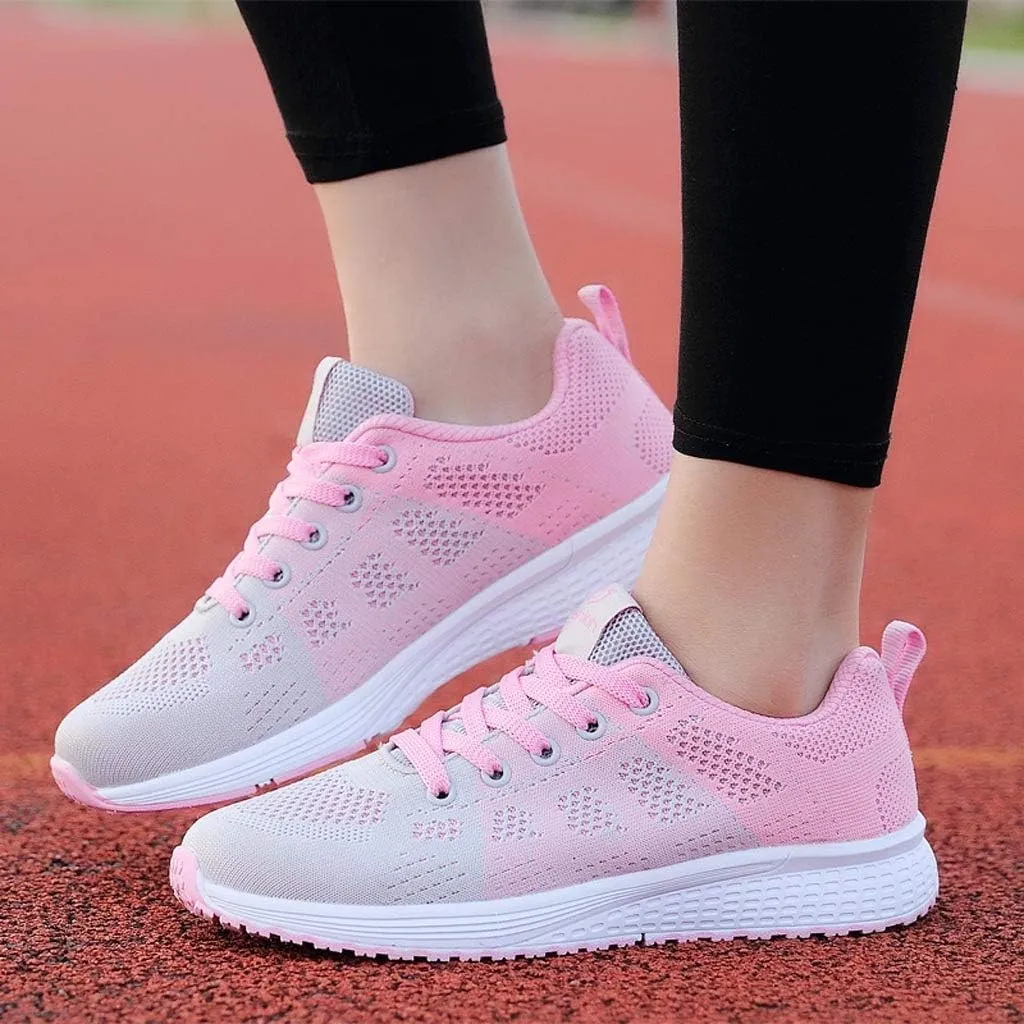 Women's Lace Up Walking Running Shoes Tennis Casual Mens Running Shoes Breathable Men Casual Dress Shoes Brown Sneakers Platform Tennis Shoe Cross Trainer Shoe