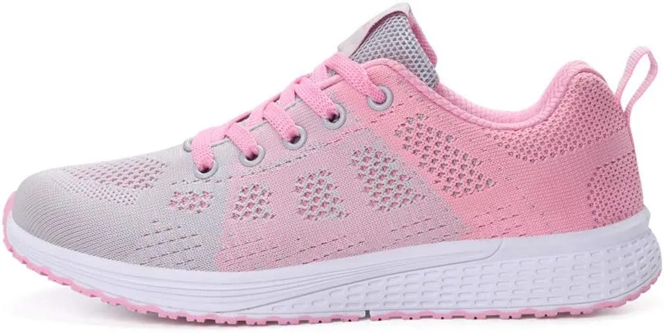 Women's Lace Up Walking Running Shoes Tennis Casual Mens Running Shoes Breathable Men Casual Dress Shoes Brown Sneakers Platform Tennis Shoe Cross Trainer Shoe