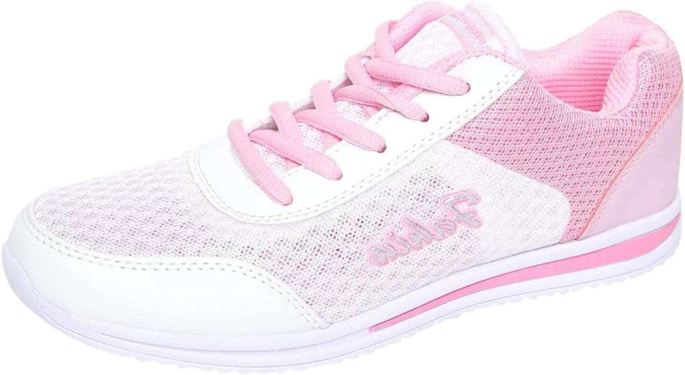 Womens Lace Up Walking Shoes Memory Foam Lightweight Comfort Tennis Shoes Womens Sport Women's Shoes Casual White Sneakers Steel Toe Tennis Shoe Trainers Shoe