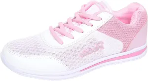 Womens Lace Up Walking Shoes Memory Foam Lightweight Comfort Tennis Shoes Womens Sport Women's Shoes Casual White Sneakers Steel Toe Tennis Shoe Trainers Shoe