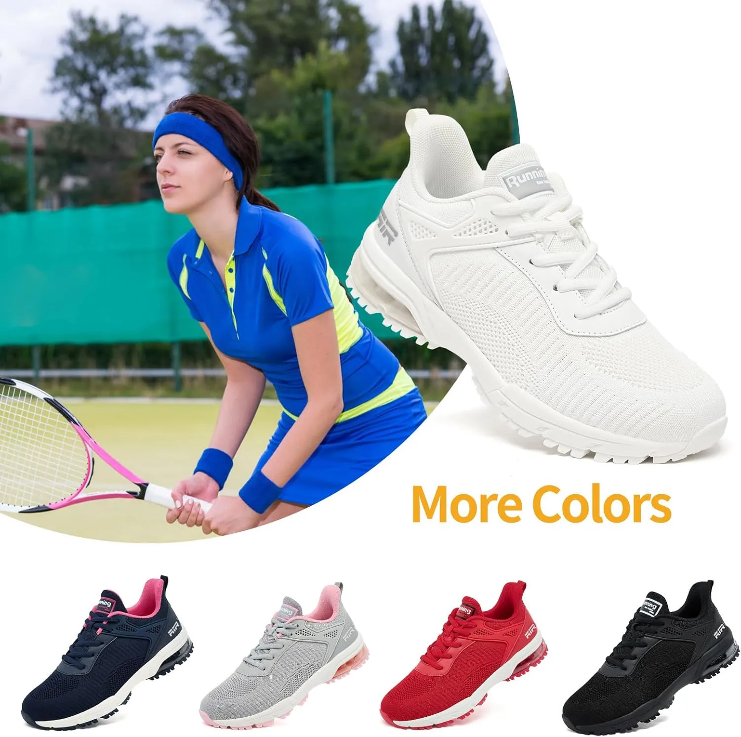 Women's Lightweight Running Shoes - Breathable Athletic Sneakers Comfortable & Stylish Sports Shoes for Gym, Walking, Running