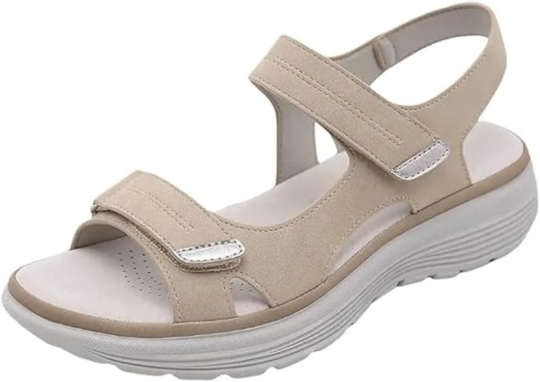 Women's Orthopedic Sport Sandals Shoes with Soft Cushion Foam Comfortable Walking Sandal Arch Support Wide Fit Dress Athletic Travel Summer Sandal Dressy Back Strap