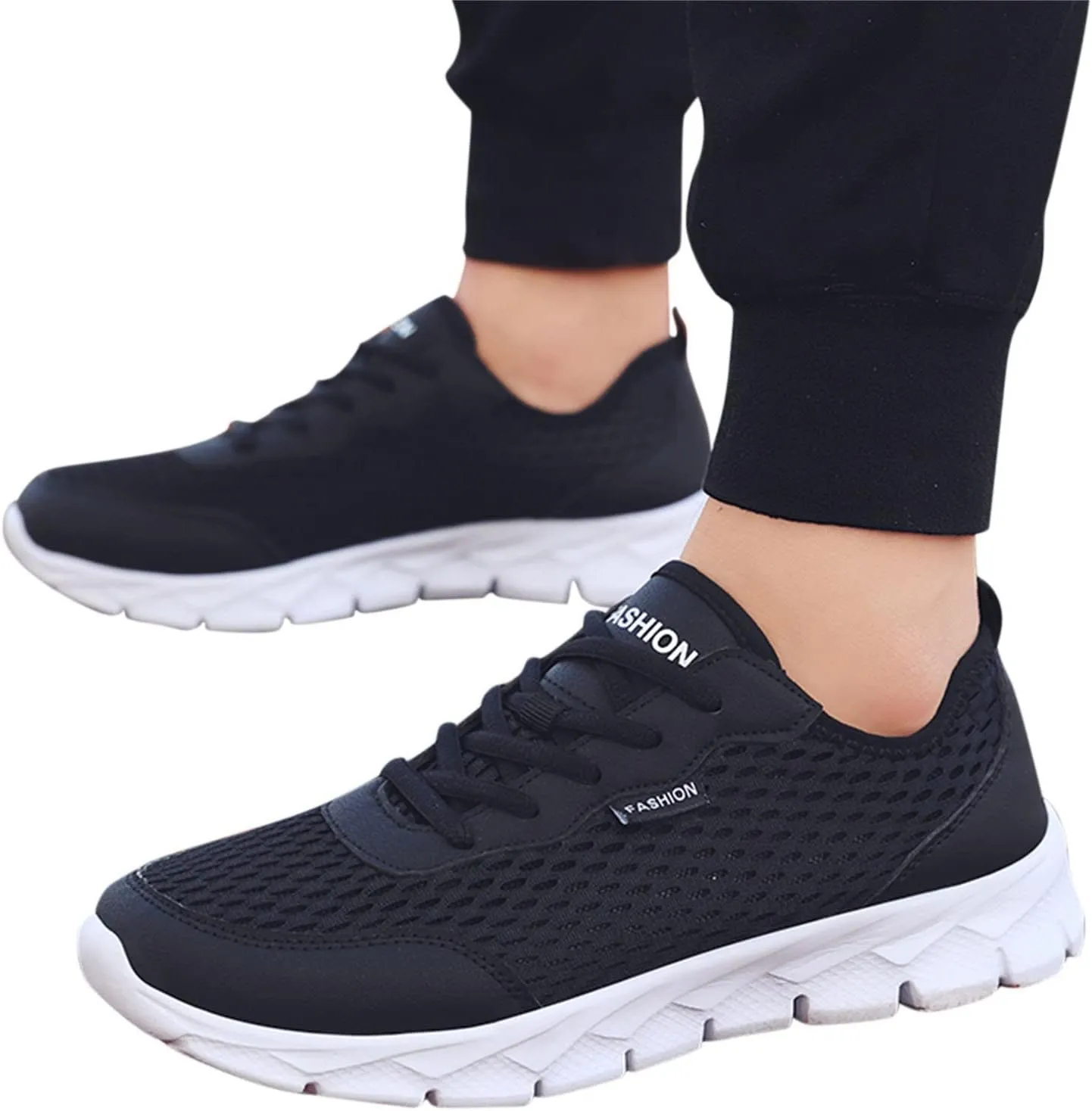 Womens Sneakers Air Cushion Running Shoes Lace Up Tennis Shoes Womens Mesh Dressy Casual Shoes Men's Fashion Sneakers Red Tennis Shoe Trainers Shoe